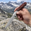 Tunafire GT-DM014 Damascus Folding Pocket Knife, 59-60HRC Sharp Blade, Steel Head Rosewood Handle EDC Tool Tunafire GT-DM014 Damascus Folding Pocket Knife, 59-60HRC Sharp Blade, Steel Head Rosewood Handle EDC Tool