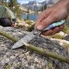 GT-DM017 76-Layer Damascus Folding Knife, Engraved Bolster & Colored BeadsHandle Ball Bearing EDC Pocket Knife GT-DM017 76-Layer Damascus Folding Knife, Engraved Bolster & Colored BeadsHandle Ball Bearing EDC Pocket Knife