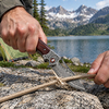 GT-DM029 Damascus Steel Folding Knife, Rosewood Handle Ball Bearing EDC Pocket Knife Tunafire