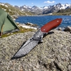 Premium Damascus Folding Pocket Knife GT-DM002, Carved Steel Bolster Desert Ironwood Handle, Smooth Ball Bearing Pivot Premium Damascus Folding Pocket Knife GT-DM002, Carved Steel Bolster Desert Ironwood Handle, Smooth Ball Bearing Pivot