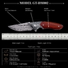 Premium Damascus Folding Pocket Knife GT-DM002, Carved Steel Bolster Desert Ironwood Handle, Smooth Ball Bearing Pivot Premium Damascus Folding Pocket Knife GT-DM002, Carved Steel Bolster Desert Ironwood Handle, Smooth Ball Bearing Pivot