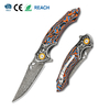 GT-DM024 Pocket Folding Knife Portable EDC Damascus Steel Knife Fiber Board Handle Ball Bearing Flipper Knife GT-DM024 Pocket Folding Knife Portable EDC Damascus Steel Knife Fiber Board Handle Ball Bearing Flipper Knife