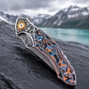 GT-DM024 Pocket Folding Knife Portable EDC Damascus Steel Knife Fiber Board Handle Ball Bearing Flipper Knife GT-DM024 Pocket Folding Knife Portable EDC Damascus Steel Knife Fiber Board Handle Ball Bearing Flipper Knife