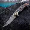 GT-DM024 Pocket Folding Knife Portable EDC Damascus Steel Knife Fiber Board Handle Ball Bearing Flipper Knife GT-DM024 Pocket Folding Knife Portable EDC Damascus Steel Knife Fiber Board Handle Ball Bearing Flipper Knife