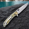 8CR13MOV Stonewash Folding Knife G10 Handle Ball Bearing EDC Pocket Knife GT-T0057