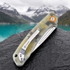 8CR13MOV Stonewash Folding Knife G10 Handle Ball Bearing EDC Pocket Knife GT-T0057