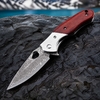 59-60HRC Damascus EDC Knife 76 Layer VG10 Core Natural Sandalwood Handle Everyday Carry Knife Tunafire