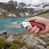 59-60HRC Damascus EDC Knife 76 Layer VG10 Core Natural Sandalwood Handle Everyday Carry Knife Tunafire
