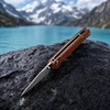 Tunafire Knife Outdoor Survival EDC Flipper Knife Button lock g10 Handle Steel Knife GT-DM018