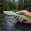 VG10 Steel EDC Folding Pocket Knife GT-T0074-2, Stonewashed Anodized Flame Titanium Handle Tunafire Knife VG10 Steel EDC Folding Pocket Knife GT-T0074-2, Stonewashed Anodized Flame Titanium Handle Tunafire Knife
