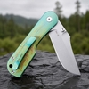 VG10 Steel EDC Folding Pocket Knife GT-T0074-2, Stonewashed Anodized Flame Titanium Handle Tunafire Knife VG10 Steel EDC Folding Pocket Knife GT-T0074-2, Stonewashed Anodized Flame Titanium Handle Tunafire Knife