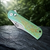 VG10 Steel EDC Folding Pocket Knife GT-T0074-2, Stonewashed Anodized Flame Titanium Handle Tunafire Knife VG10 Steel EDC Folding Pocket Knife GT-T0074-2, Stonewashed Anodized Flame Titanium Handle Tunafire Knife