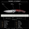 Everyday Carry Damascus Pocket Knife GT-DM017, Ball Bearing Mechanism & Solid Rosewood Handle Folding Knife Tuanfire Everyday Carry Damascus Pocket Knife GT-DM017, Ball Bearing Mechanism & Solid Rosewood Handle Folding Knife Tuanfire