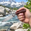 Everyday Carry Damascus Pocket Knife GT-DM017, Ball Bearing Mechanism & Solid Rosewood Handle Folding Knife Tuanfire Everyday Carry Damascus Pocket Knife GT-DM017, Ball Bearing Mechanism & Solid Rosewood Handle Folding Knife Tuanfire